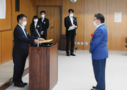 愛知県企業庁優良工事施工業者表彰を受けました