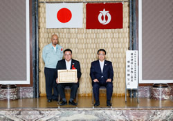 愛知県農林基盤局優良建設工事施工業者表彰を受けました